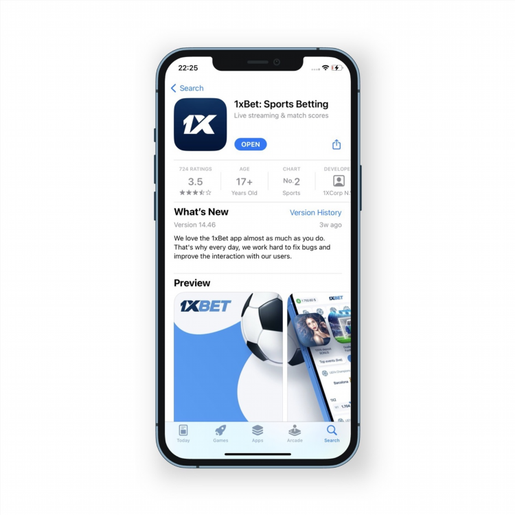 Скачать 1 x bet на айфон